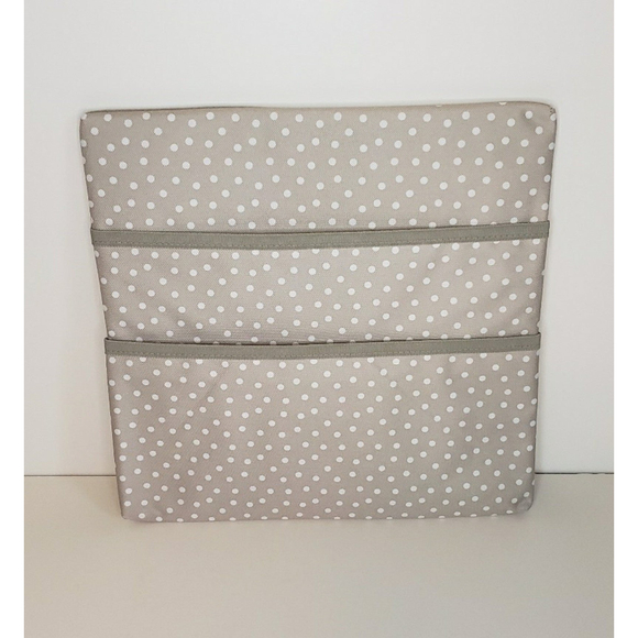 Thirty-One Bulletin Board and Pocket Board Taupe Dancing Dot Pattern - Picture 3 of 11